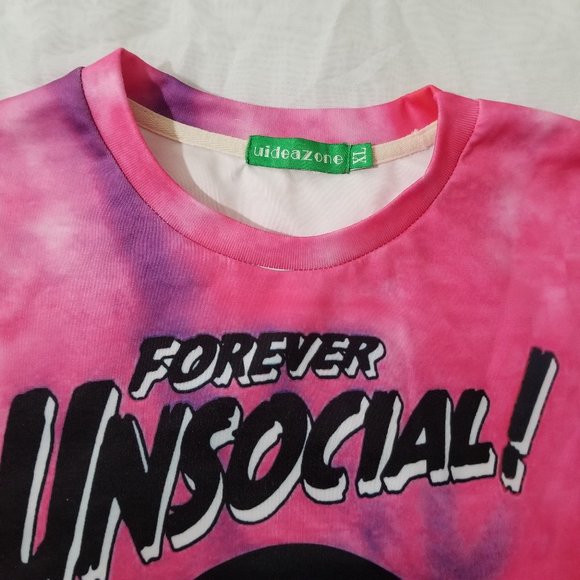 Forever Unsocial! Men's XL Long Sleeve Shirt - Picture 8 of 11